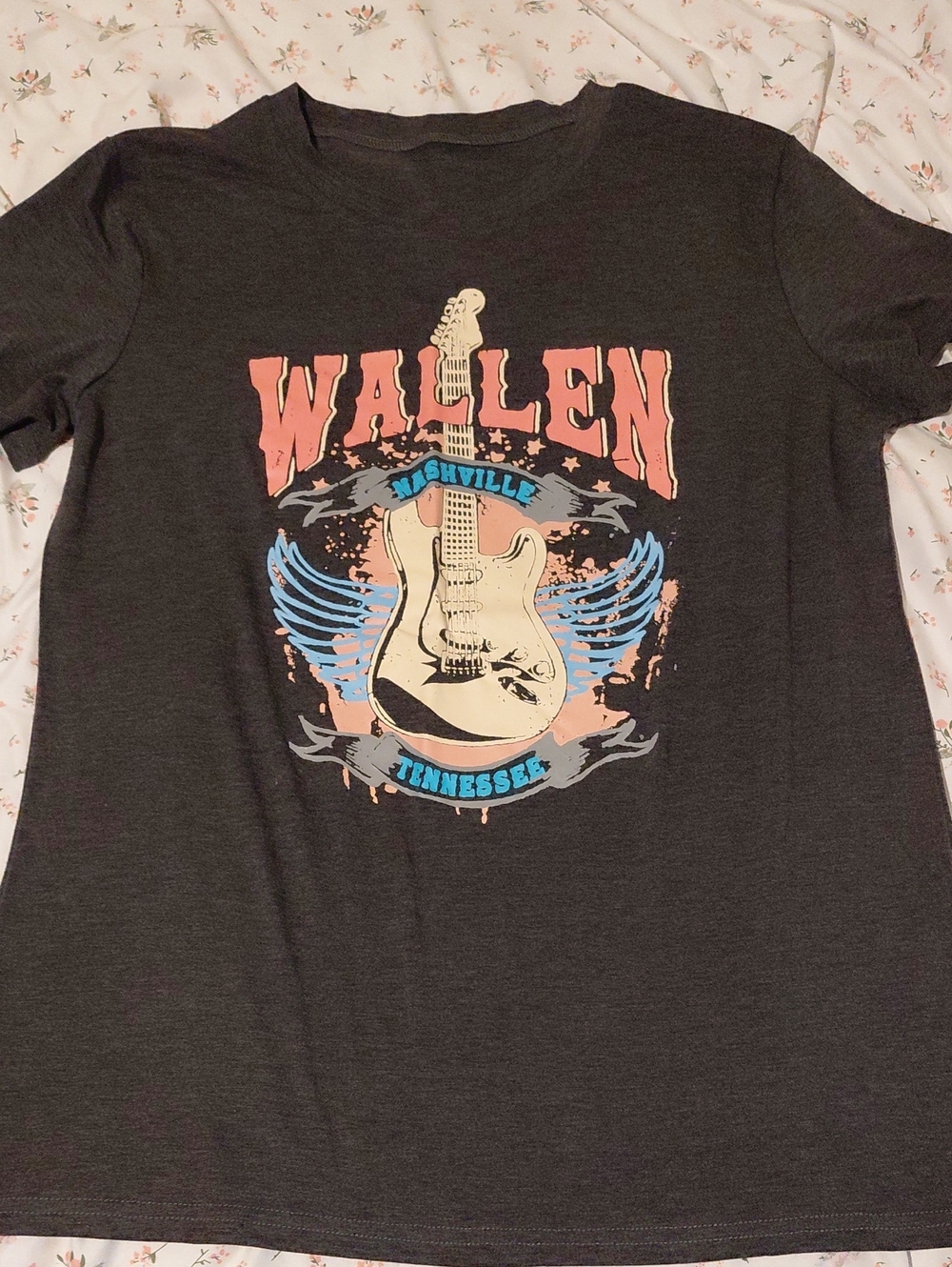 Morgan Wallen Graphic Tee - Dark Heather Gray